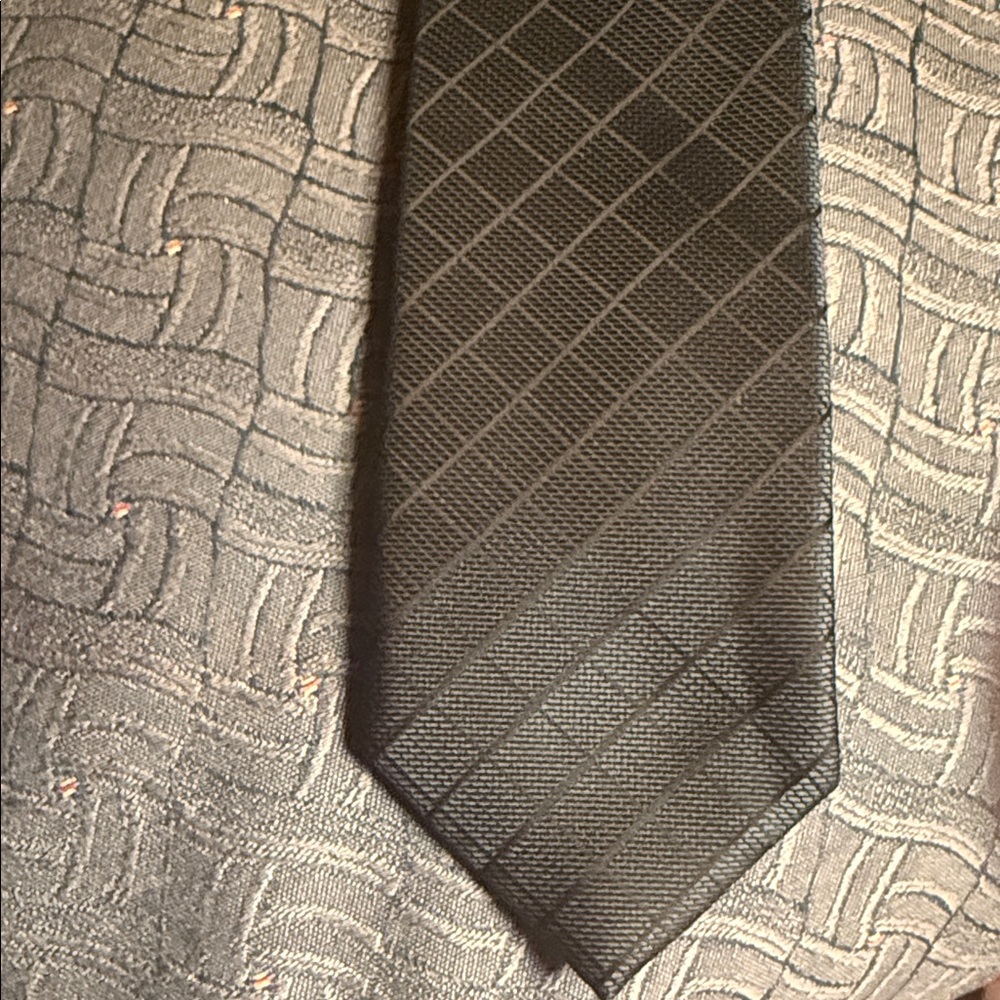 Alfani Black Patterned Tie